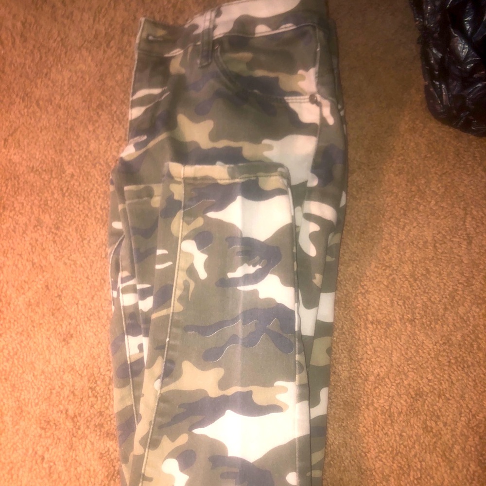 Camouflage luxury blues pants